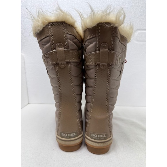Sorel Tofino II Snow Boots Women 5 Brown Waterproof Faux Fur Quilted NY2419-297 - Picture 3 of 8